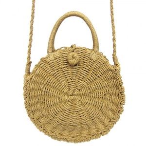 Woven Round Crossbody